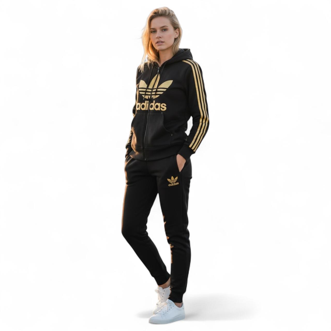 Women's Adidas Tracksuit dark blue