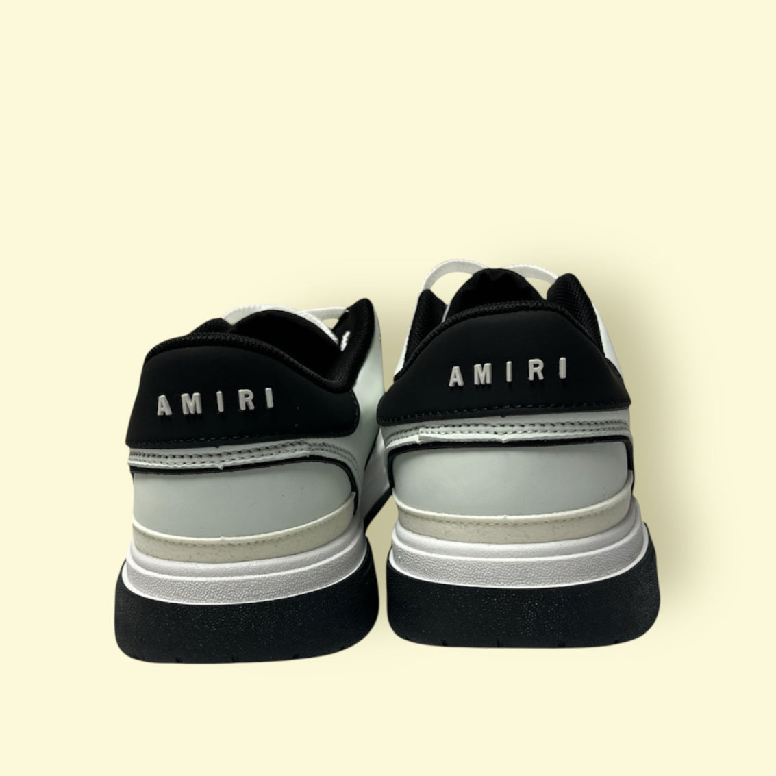 Amiri Skel Top Low black & White