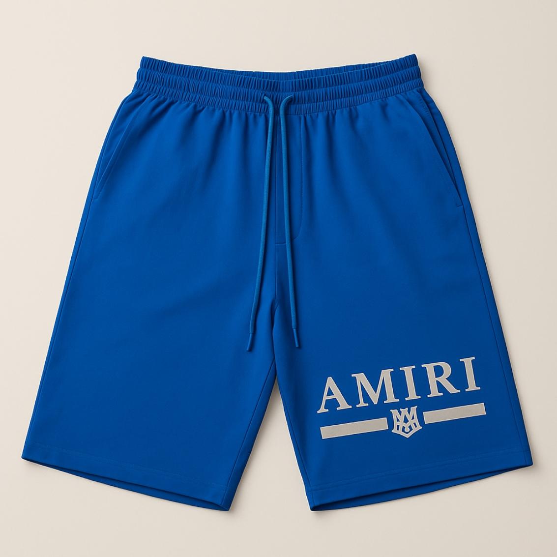 AMIRI T-shirt and Short set blue
