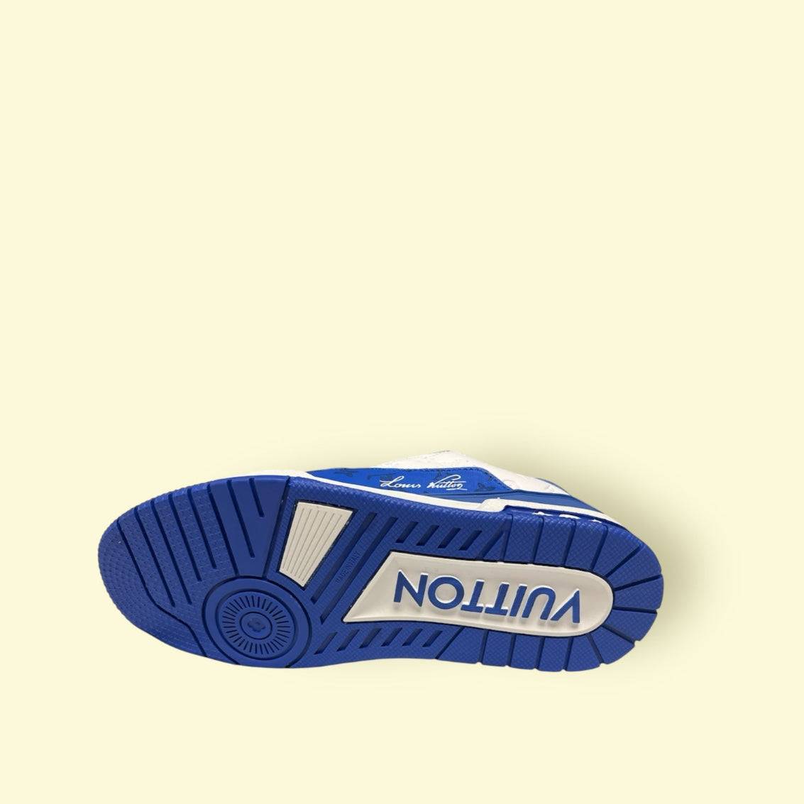 LV Trainer Sneaker Blue and white
