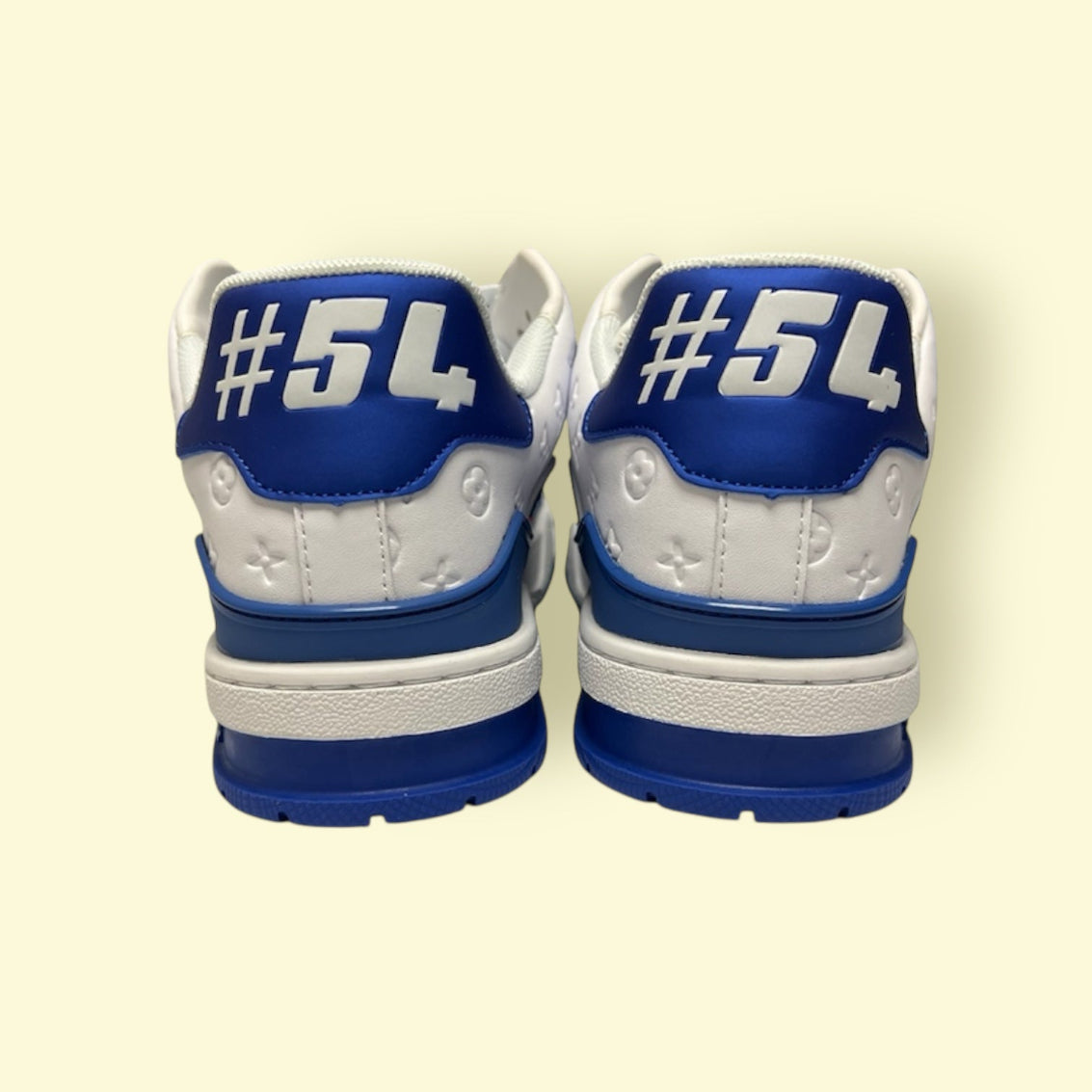 LV Trainer Sneaker Blue and white