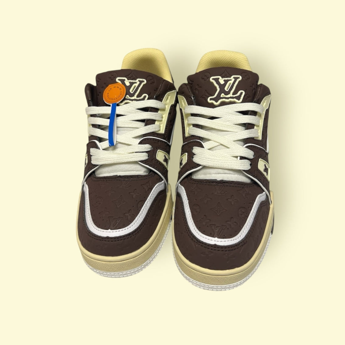 LV Trainer Sneaker brown and green