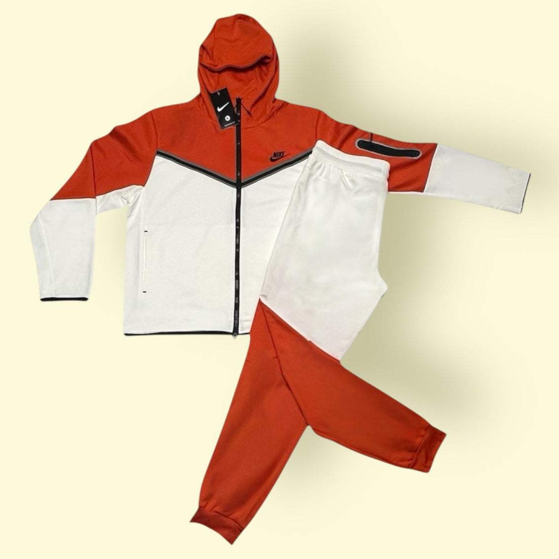 Nike Tracksuit white & Orange Unisex