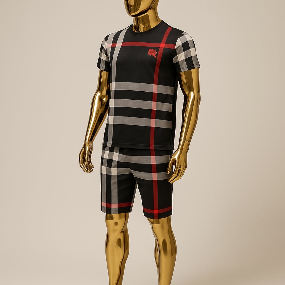 Burberry T-shirt and Short set men black