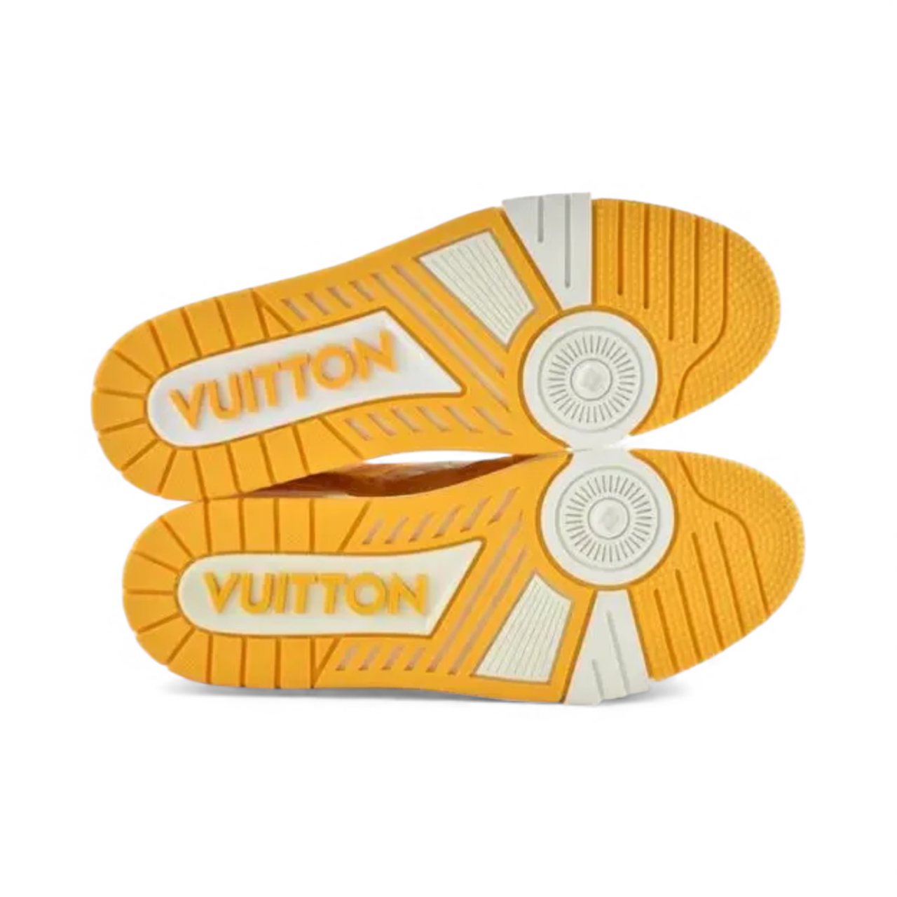 LV Trainer Low Yellow Monogram Denim