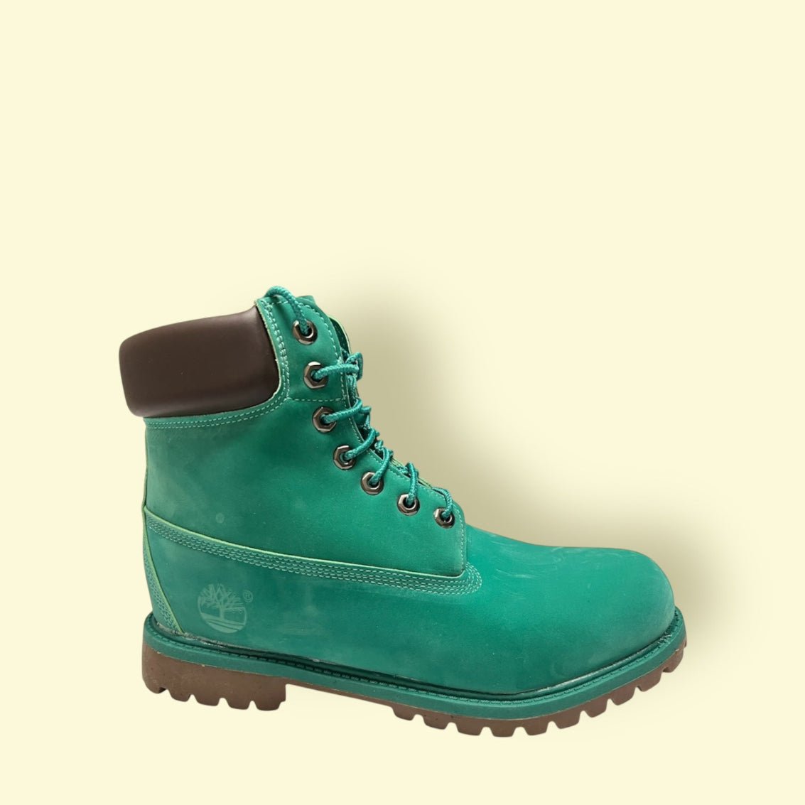 Timberland Green durable safety boot with comfortable construction and reliable protection