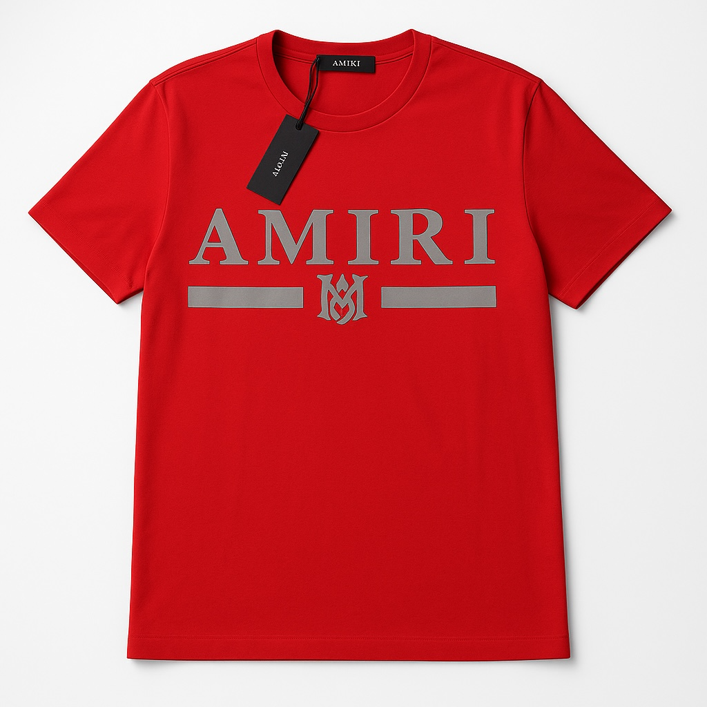 AMIRI T-Shirt and Short set men red