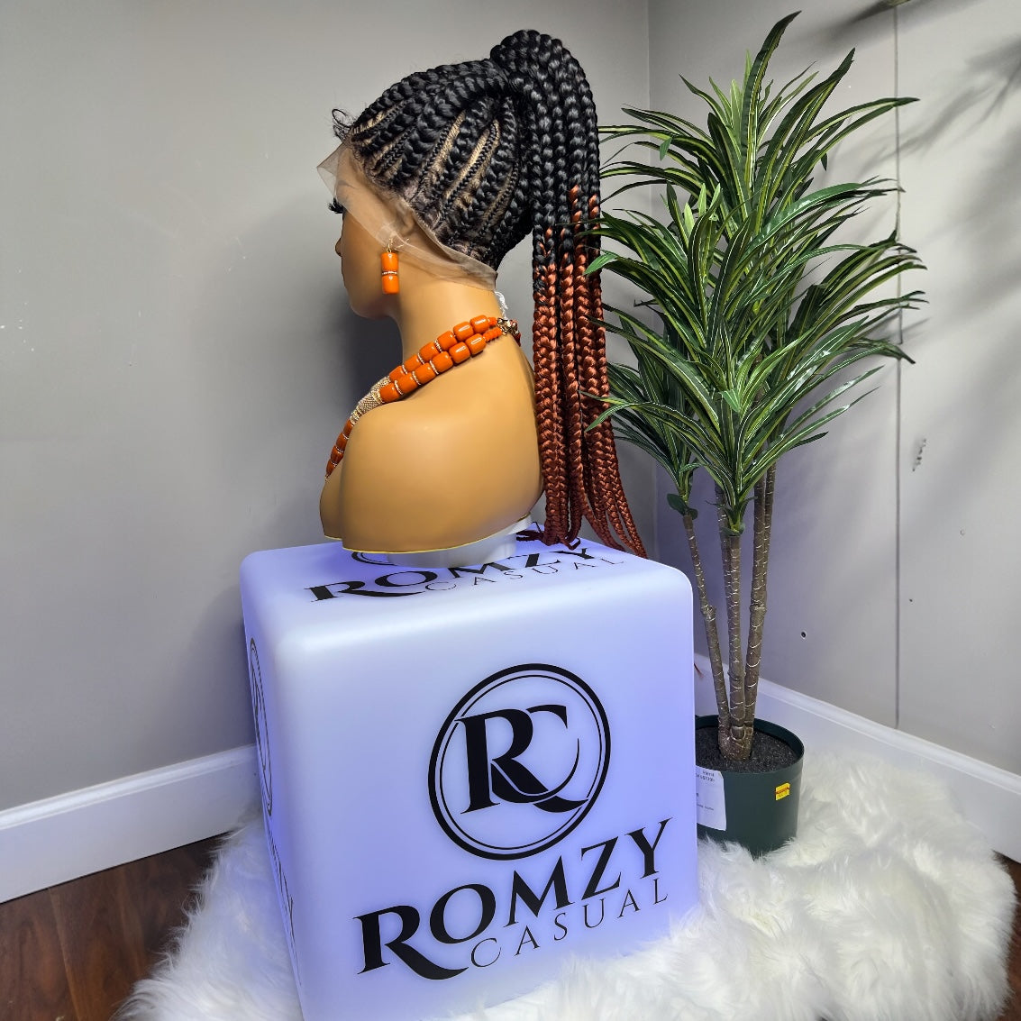 Ready to ship next day(FREE SHIPPING)! Braided wig, Perruque, Full Lace braided wig for black women