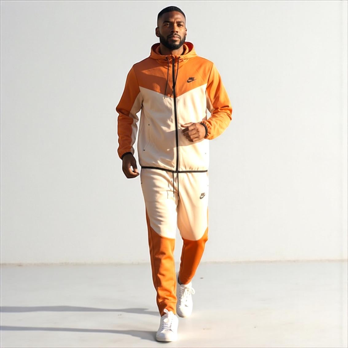 Nike Tracksuit white & Orange Unisex