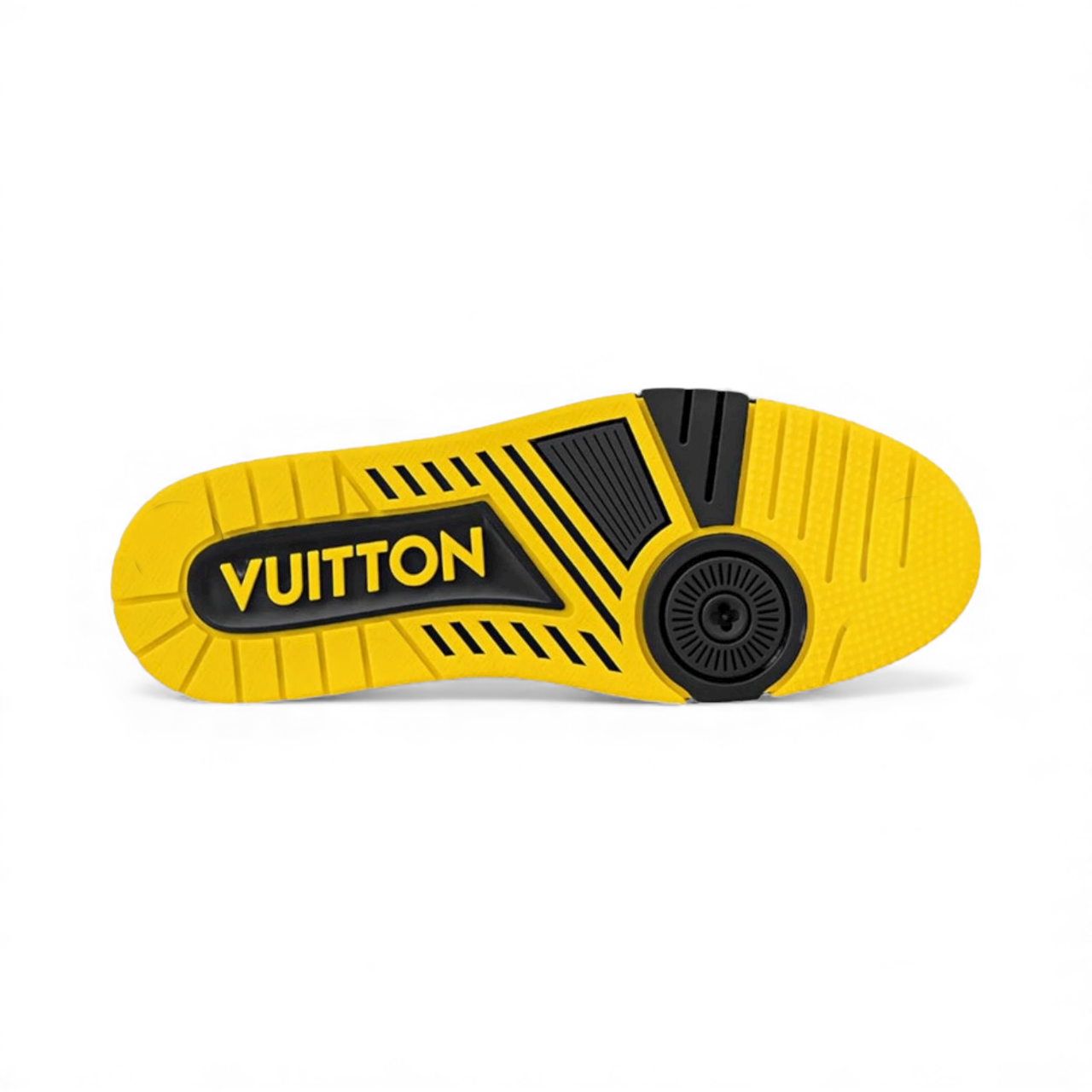 LV Trainer Black Grey Yellow Crystals