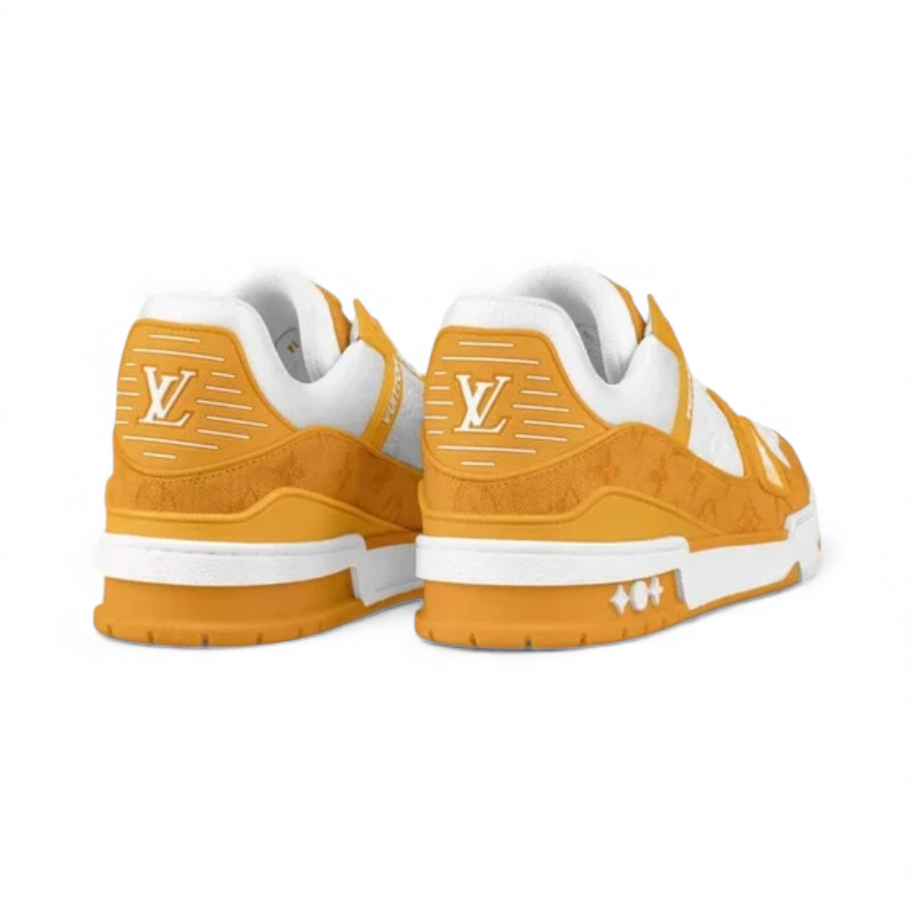 LV Trainer Low Yellow Monogram Denim