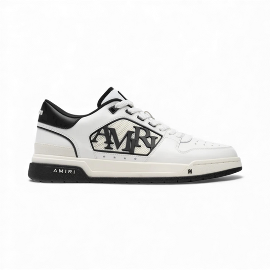 AMIRI Classic Low white and black sneaker with AMIRI logo and minimalist design