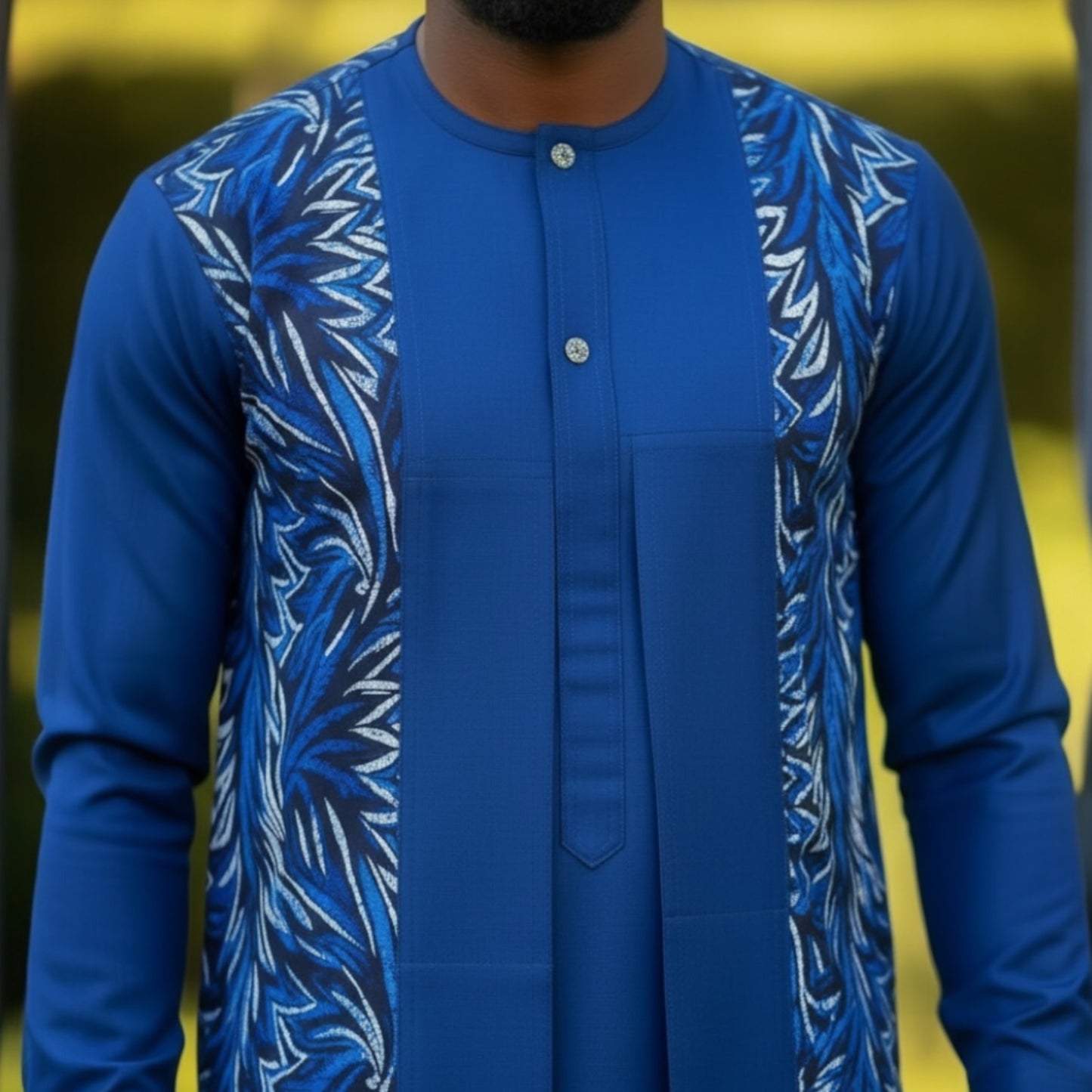 Royal Indigo Couple Set made-to-Order Luxury African Attire