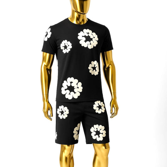 Denim tears T-Short and short set black