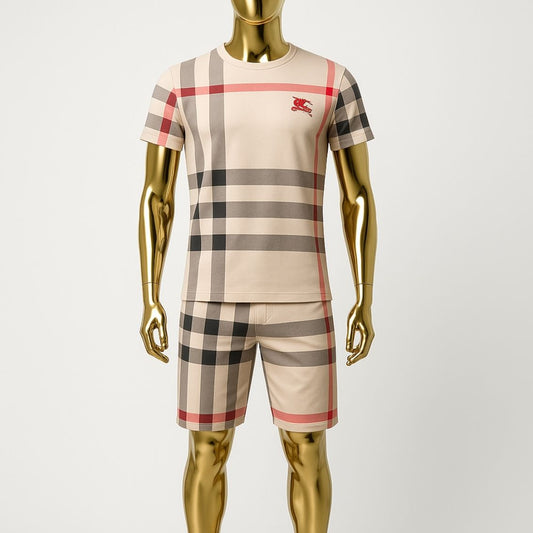Burberry T-shirt and Short set men beige